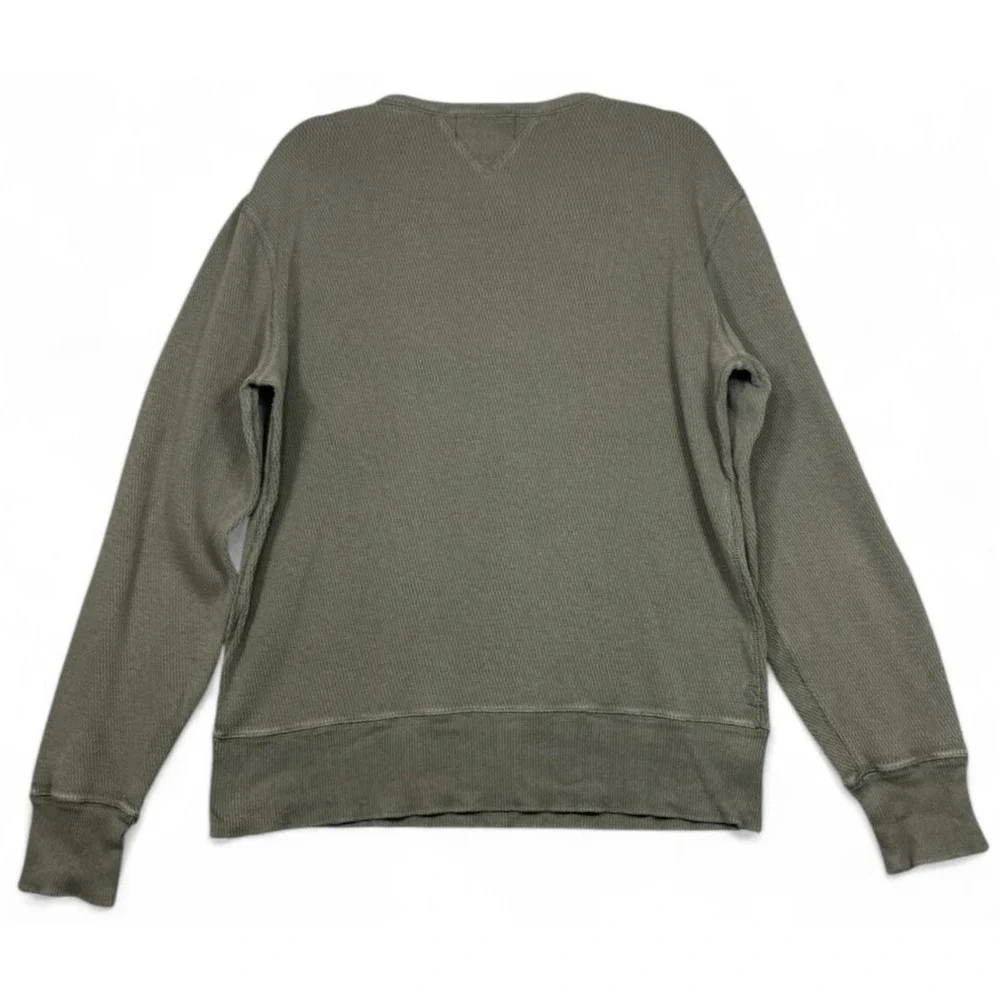 RRL Double RL Ralph Lauren Sweatshirt Mens L Green Pullover Crewneck Cotton Read - Picture 3 of 13